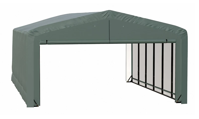 ShelterTube Wind and Snow-Load Rated Garage, 20x27x12 Green