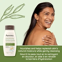 Aveeno Daily Moisturizing Body Wash, Dry Skin Care, Gentle Cleanser, Oat, Emollient, Shower Product, Lightly Scented, 975 mL
