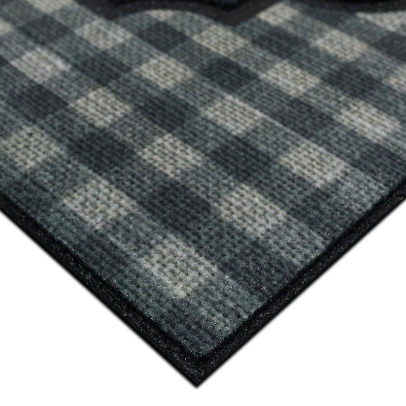 Mohawk Home Farmhouse Chalkboard Grey 1' 6" X 2' 6" Door Mat