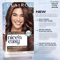 Clairol Coloration permanente Nice'N Easy Pure Brunettes Des Tons Riches Qui Gardent Leur Pureté