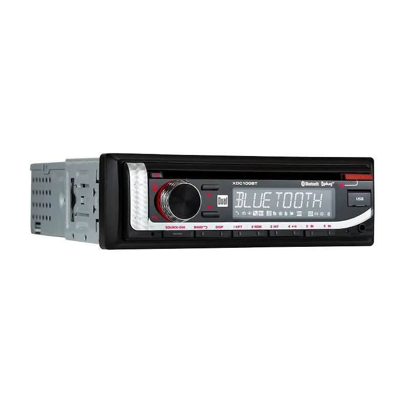 Dual Electronics XDC100BT Single DIN Car Stereo with CD Player, Bluetooth, USB