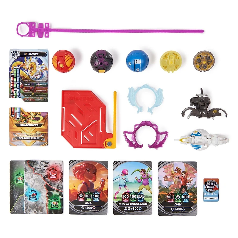 Bakugan Battle 5-Pack, Special Attack Smoke, Nillious, Mantid, Hammerhead, Pen-G; Customizable, Spinning Action Figures, Kids Toys for Boys and Girls 6 and up
