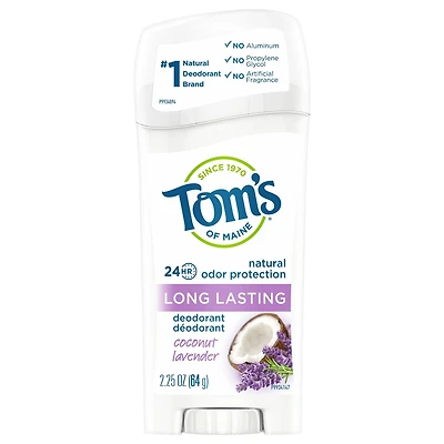 Déodorant longue durée Coconut Lavender Tom's of Maine 64 g