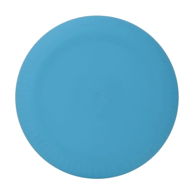 Assiette ronde en polypropylène bleu Mainstays 1 pièce