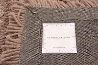 ECARPETGALLERY Timeless Beige, Brown Shag 5'0" x 7'0"