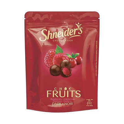 Framboises aux fruits et au chocolat noir Shneider's Framboises aux fruits et au chocolat noir