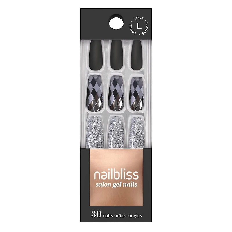 DASHING DIVA - GEL NAIL -OBSIDIAN DIAMOND, Nailbliss