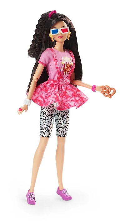 Barbie Doll, Black Hair, 80s-Inspired Movie Night, Barbie Rewind