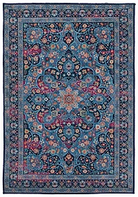 Emerald Ritchie Ivory & Blue 6'7" x 9'7" Area Rug
