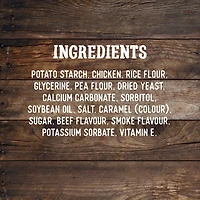 Gâteries Zoë Better Than Rawhide BBQ, arôme de bœuf, paquet de 4 160g / paq a 4