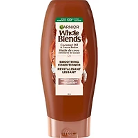 Garnier Whole Blends Revitalisant Lissant pour Cheveux Frisottés, à l'Huile de Noix de Coco & Beurre de Cacao, 650ml Revitalisant lissant pour cheveux frisottés