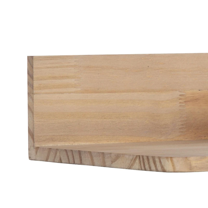 hometrends Levie Wood Corner Shelf Set, Set of 2