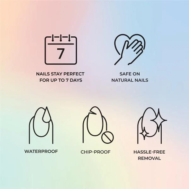 KISS Voguish Fantasy - Faux ongles - Luminaire - Ovale - Court - 28 pièces KISS Voguish Fantasy