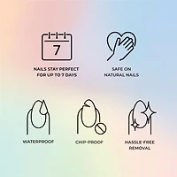 KISS Voguish Fantasy - Faux ongles - Luminaire - Ovale - Court - 28 pièces KISS Voguish Fantasy