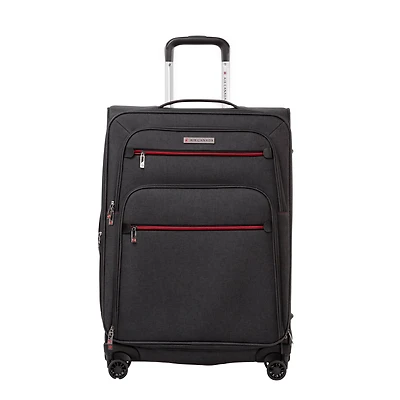 Air Canada Valise Souple 25" enregistrée, Valise Moyenne 25" Extensible à Roulettes Pivotantes
