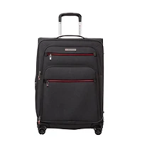 Air Canada Valise Souple 25" enregistrée, Valise Moyenne 25" Extensible à Roulettes Pivotantes