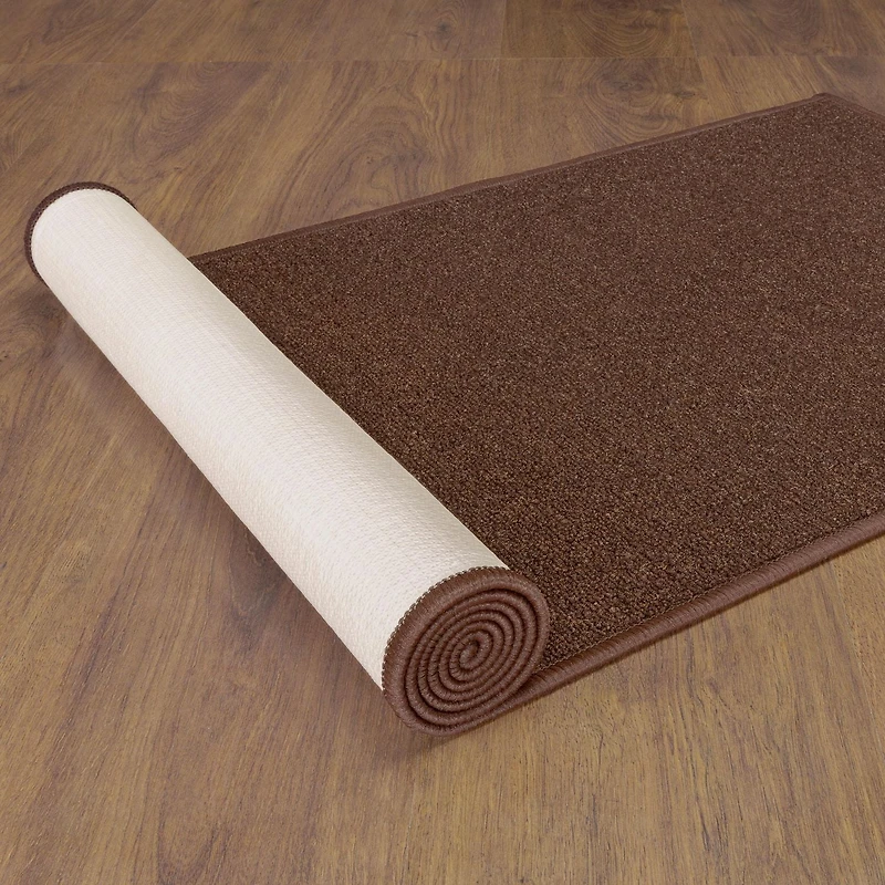 Tapis de couloir à motif de solide à sous-couche en caoutchouc de la collection Ottohome
