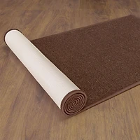 Tapis de couloir à motif de solide à sous-couche en caoutchouc de la collection Ottohome