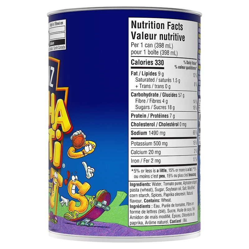 Heinz Alphaghetti Packaged Meal, Shelf-Stable