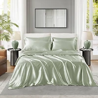 Ensemble de draps en satin Madison Park Essentials