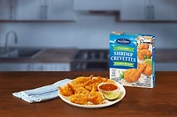 Crevettes À La Noix De Coco BlueWater Seafoods, Crevettes entières à, Panées avec une chapelure Panko croustillante, Congelé, Emballage de 255 g Crevettes à la noix de coco croustillantes avec chapelure Panko