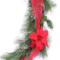 HOLIDAY TIME CHRISTMAS MESH GARLAND, CHRISTMAS GARLAND