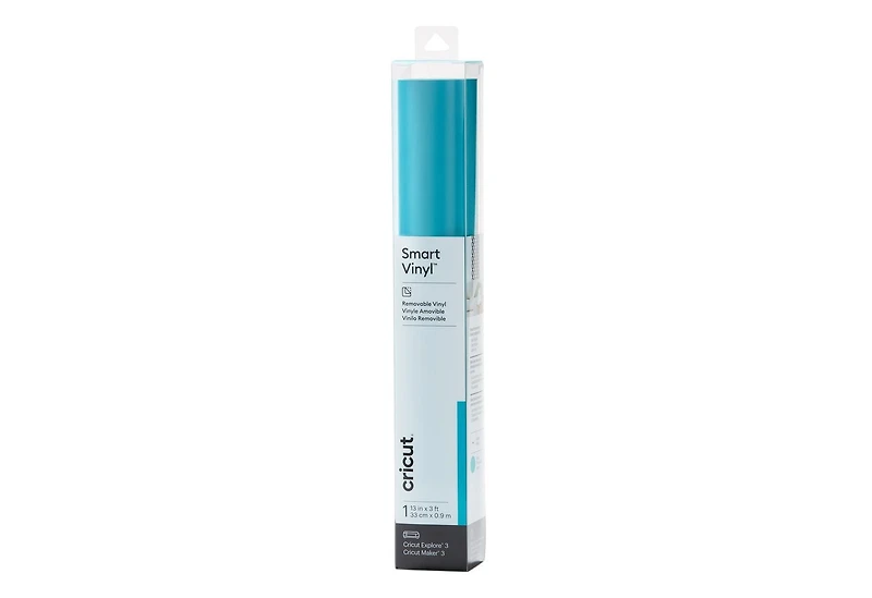 Cricut Smart Vinyl – Removable (3 ft) Aqua, Smart Vinyl Removable Aqua 3 ft