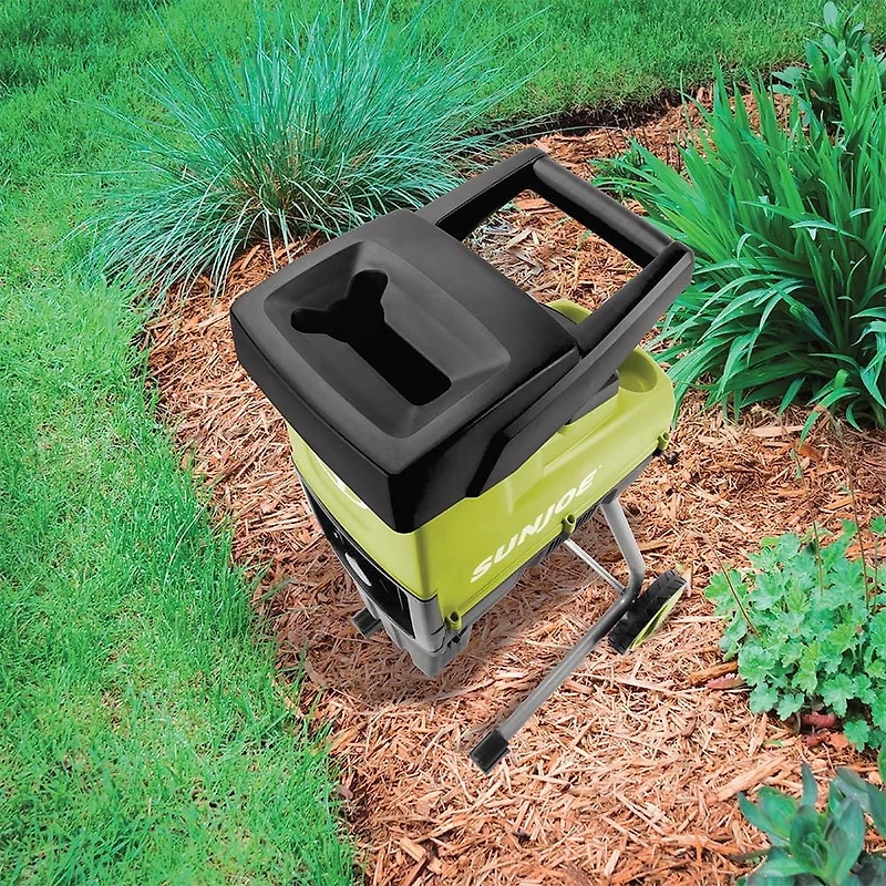 Sun Joe CJ603E 1.7 Inch Cutting Diameter Electric Silent Wood Chipper/Shredder, 15-Amp