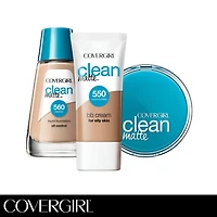COVERGIRL Clean Matte Liquid Foundation, Lightweight, breathable makeup, shine-free, oil control formula, 100% Cruelty-Free