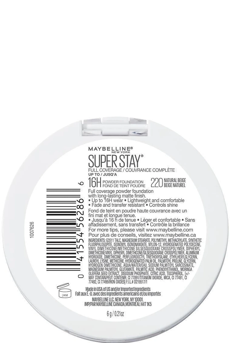 Maybelline New York Super Stay®   Poudre  Porcelaine, 9 g