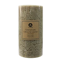 Hometrends 8" Caramel Latte Scented Pillar Candle
