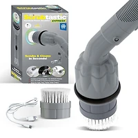 Bell + Howell Scrubtastic Express Dark Grey Rechargeable Handheld Power Scrubber – Cordless Bathroom Cleaner