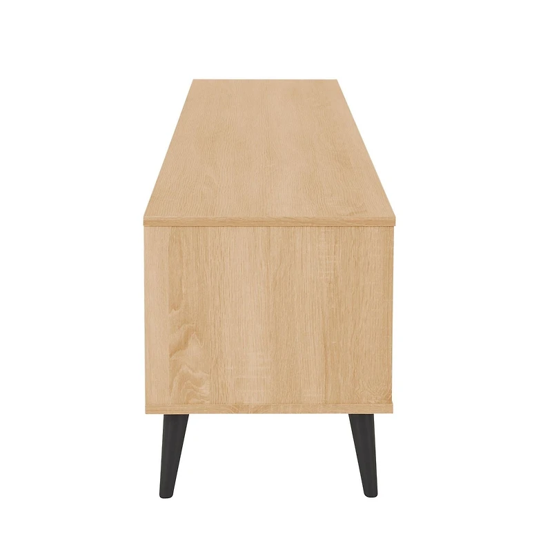 CorLiving Cole Modern Engineered Wood TV Stand with Open Shelves for Most TVs up to 85"