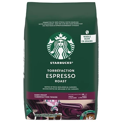STARBUCKS Espresso Roast Coffee Whole Bean 907 g