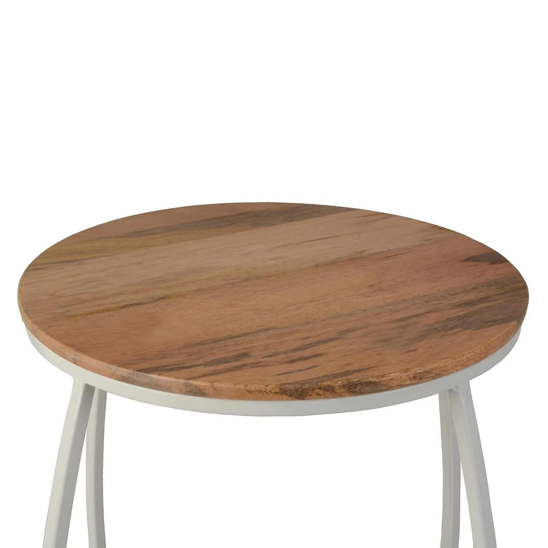 hometrends Metal/ Wood Round Table