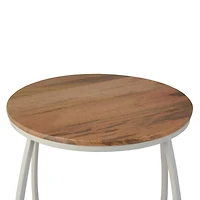 hometrends Metal/ Wood Round Table
