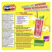 Pops glacés Popsicle Orange, Cerise et Raisin Faible en Sucre 18 x 48 mL