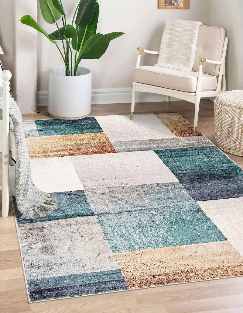 ECARPET Rylie Contemporain/Moderne Tapis pour salon, chambre, salle à manger, entrée, couloir et plus encore.