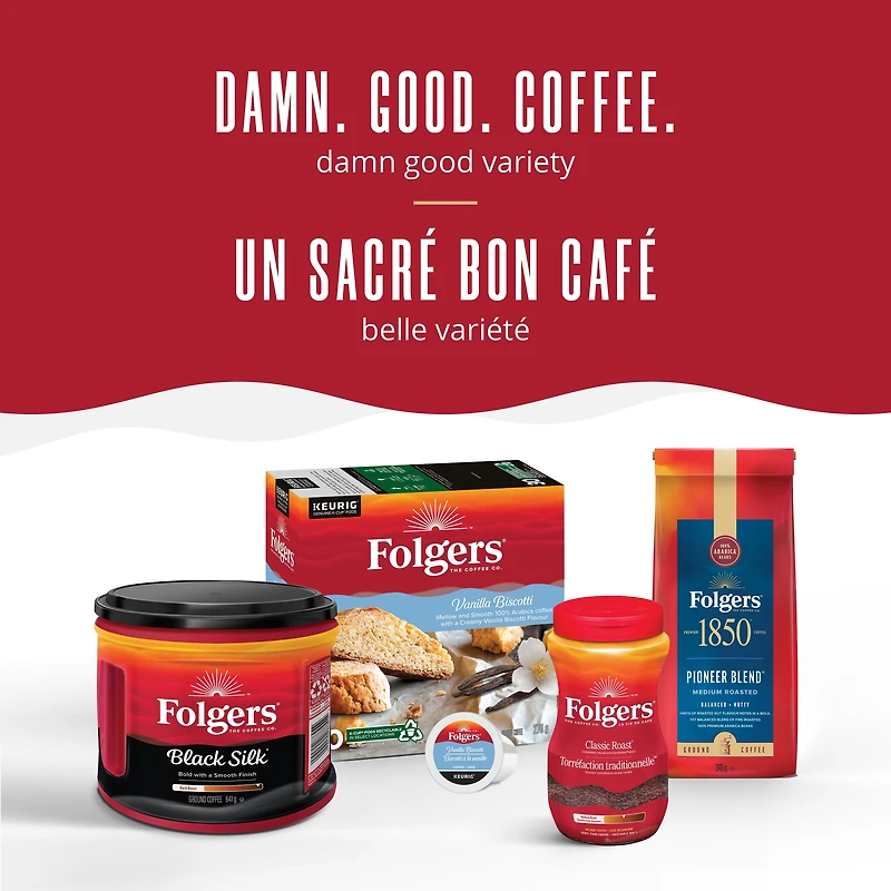 Folgers Caramel Drizzle K-Cup Coffee Pods 30 Count, 30 K-Cup Pods, 240 Grams