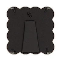 Wiggle 5x5 matted to 4x4 Square Silver Tabletop Picture Frame, WIGGLE SQ 5X5/4X4 SV