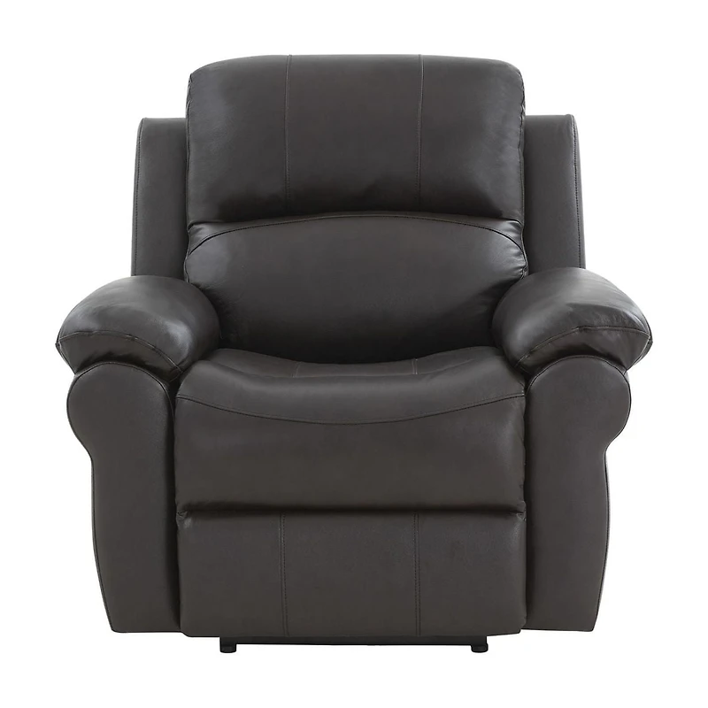 K-Living Danica high-grade Leather Power Recliner 3PCS Sofa Set in Brown with USB Outlet and Wireless Charger