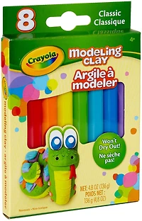 Argile à modeler,  classique Crayola Des teintes classiques pour des créations vives et brillantes!
