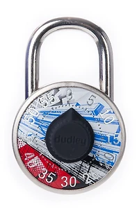 Dudley Combination Lock #DYLG7AST, 50mm, Assorted Designs