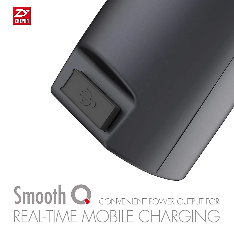 Stabilisateur de cardan portable Zhiyun Smooth-Q multifonctions à 3 axes pour tout téléphone intelligent
