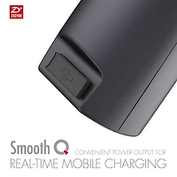 Stabilisateur de cardan portable Zhiyun Smooth-Q multifonctions à 3 axes pour tout téléphone intelligent