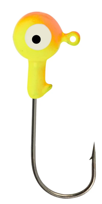 Danielson JH18CHOR Tête plombée 1/8 oz, 8/Pk, Chartreuse/Orange Tête plombée, Chartreuse/Orang