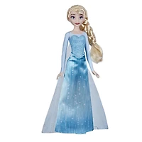 Disney La Reine des neiges, poupée mannequin Elsa avec jupe, bottes et longs cheveux blonds, pour enfants, dès 3 ans