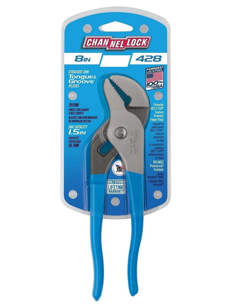 CHANNELLOCK 8" Languette et Rainure