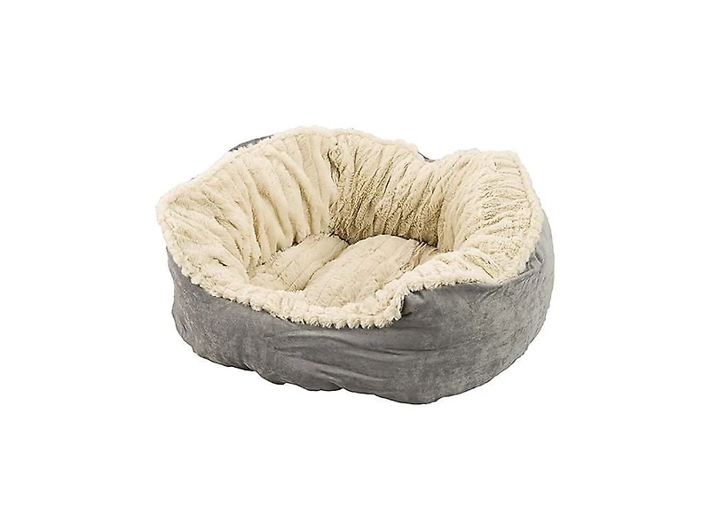 Sleep Zone Carved Plush Dog Bed