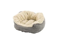 Sleep Zone Carved Plush Dog Bed